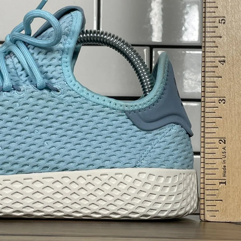 adidas Pharrell Williams Tennis HU Youth Girls Sz 7 Shoes Blue Athletic Sneakers